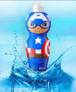 Sữa tắm gội hoạt hình 2in1 Air-Val International Captain America, 400ml