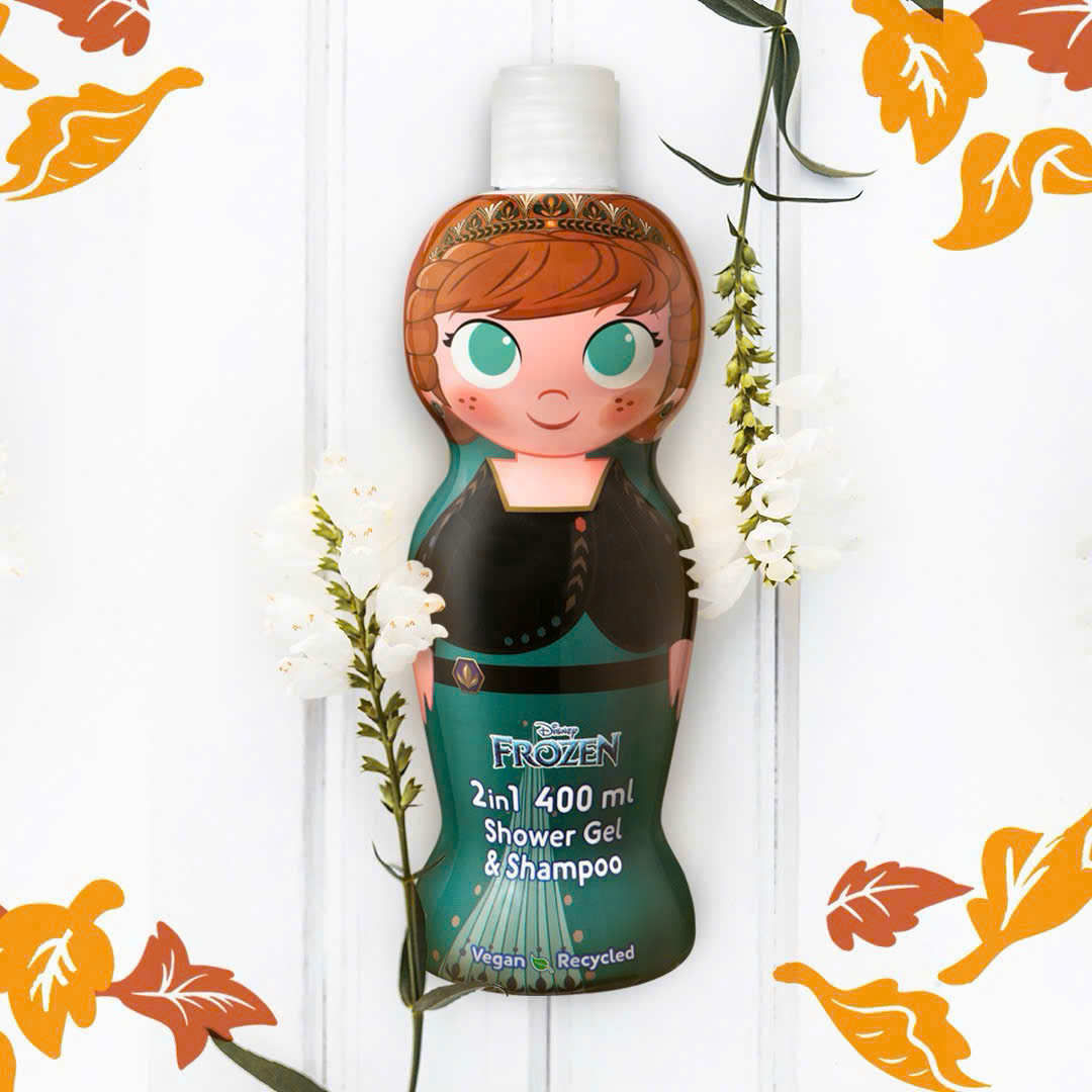 Sữa tắm gội hoạt hình 2in1 Air-Val International Frozen Anna, 400ml Sữa tắm gội hoạt hình 2in1 Air-Val International Frozen Anna, 400ml