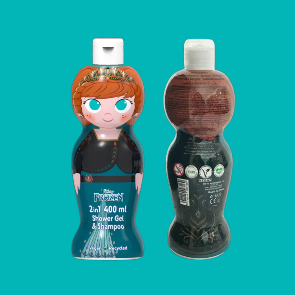Sữa tắm gội hoạt hình 2in1 Air-Val International Frozen Anna, 400ml Sữa tắm gội hoạt hình 2in1 Air-Val International Frozen Anna, 400ml