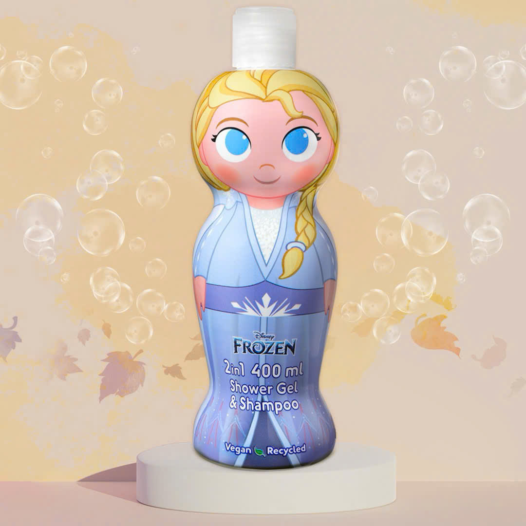 Sữa tắm gội hoạt hình 2in1 Air-Val International Frozen Elsa, 400ml Sữa tắm gội hoạt hình 2in1 Air-Val International Frozen Elsa, 400ml