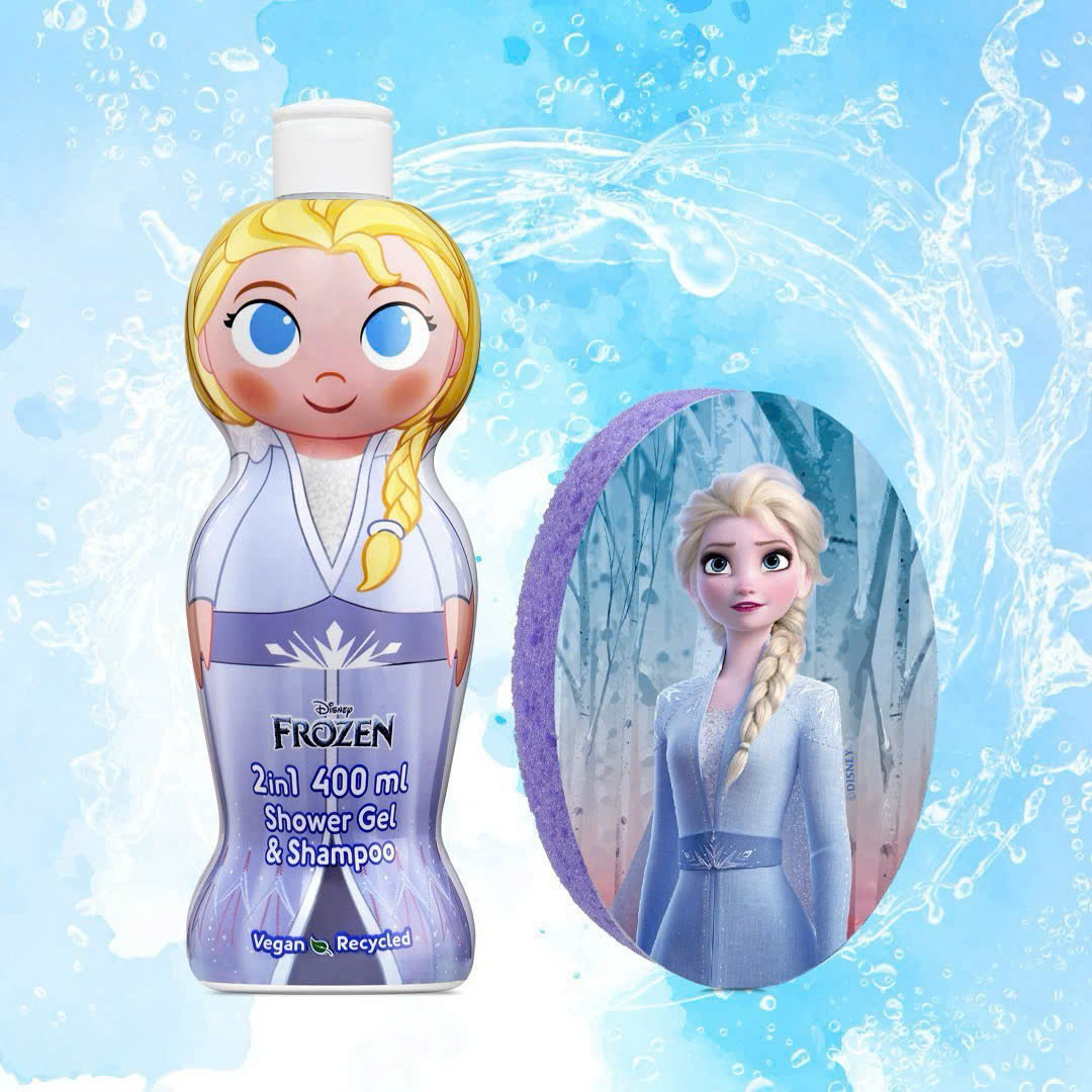 Sữa tắm gội hoạt hình 2in1 Air-Val International Frozen Elsa, 400ml Sữa tắm gội hoạt hình 2in1 Air-Val International Frozen Elsa, 400ml