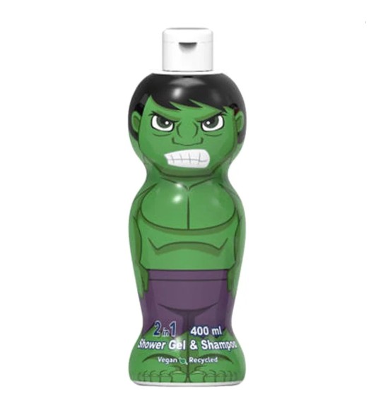 Sữa tắm gội hoạt hình 2in1 Air-Val International Hulk, 400ml Sữa tắm gội hoạt hình 2in1 Air-Val International Hulk, 400ml