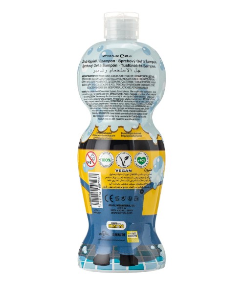 Sữa tắm gội hoạt hình 2in1 Air-Val International Minion, 400ml Sữa tắm gội hoạt hình 2in1 Air-Val International Minion, 400ml