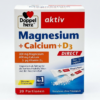 Viên ngậm Doppelherz Magnesium + Calcium + D3 Direct, 20 gói