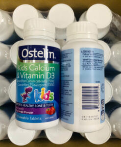 Viên nhai Ostelin Kids Calcium & Vitamin D3 bổ sung canxi và vitamin D3 cho trẻ em, 90 viên