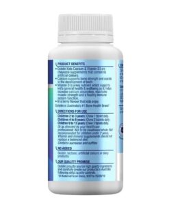 Viên nhai Ostelin Kids Calcium & Vitamin D3 bổ sung canxi và vitamin D3 cho trẻ em, 90 viên