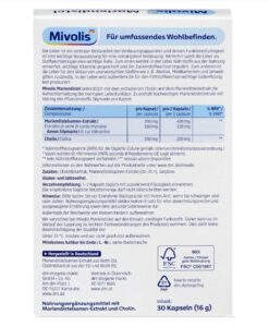 Viên uống bổ gan Mivolis Mariendistel, 30 viên