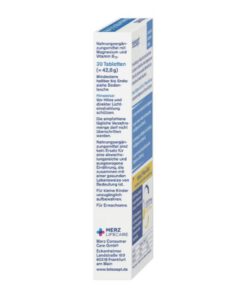 Viên uống bổ sung magie tetesept Magnesium 500 + B12, 30 viên