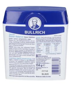 Viên uống BULLRICH Saure Basen Balance cân bằng axit bazơ, kiềm hóa cơ thể, 180 viên