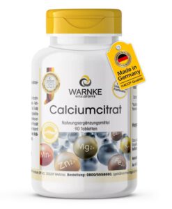 Viên uống canxi hữu cơ WARNKE Calciumcitrat, 90 viên