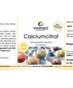 Viên uống canxi hữu cơ WARNKE Calciumcitrat, 90 viên