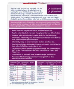 Viên uống Doppelherz Haar Intensiv + Biotin hỗ trợ mọc tóc, làm đẹp và khỏe tóc, 30 viên