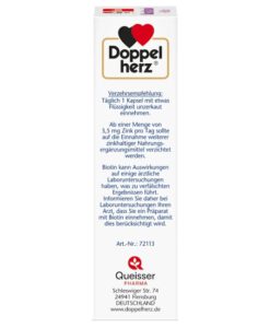 Viên uống Doppelherz Haar Intensiv + Biotin hỗ trợ mọc tóc, làm đẹp và khỏe tóc, 30 viên