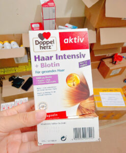 Viên uống Doppelherz Haar Intensiv + Biotin hỗ trợ mọc tóc, làm đẹp và khỏe tóc, 30 viên