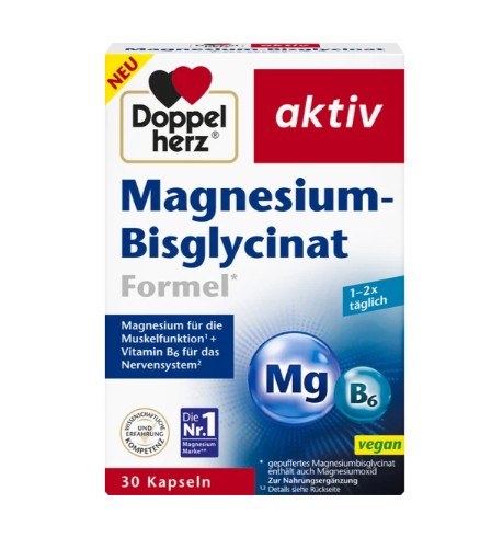 Viên uống Doppelherz Magnesium Bisglycinat, 30 viên Viên uống Doppelherz Magnesium Bisglycinat, 30 viên