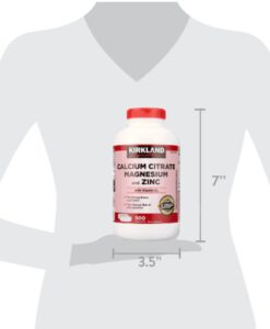 Viên uống Kirkland Signature Calcium Citrate Magnesium and Zinc with Vitamin D3, 500 viên