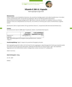 Viên uống Sanct Bernhard Vitamin E 200 I.E., 240 viên