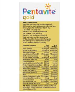 Vitamin tổng hợp Pentavite Gold Multivitamin + Iron Kids Liquid cho trẻ từ 1-12 tuổi, 200ml