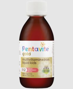 Vitamin tổng hợp Pentavite Gold Multivitamin + Iron Kids Liquid cho trẻ từ 1-12 tuổi, 200ml